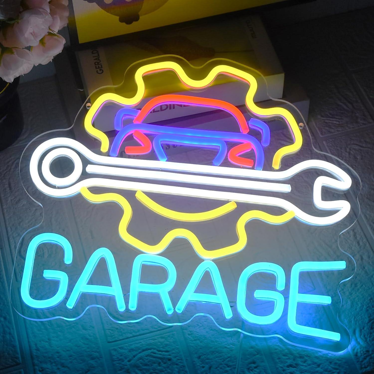 لافتة نيون للجراج تعمل بالـ US - مراجعة Auto Repair Shop In وسعره
