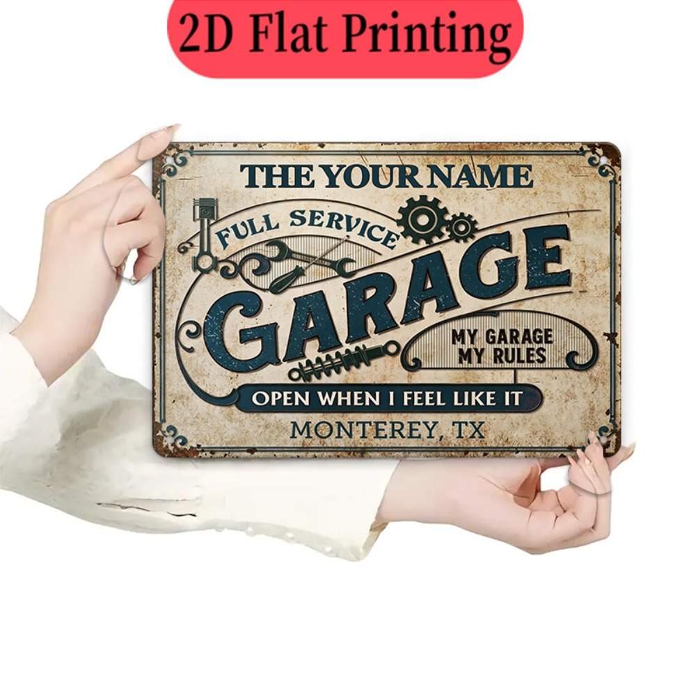 لافتة معدنية مخصصة باسمك لإصلا - مراجعة Auto Repair Shop Names وسعره